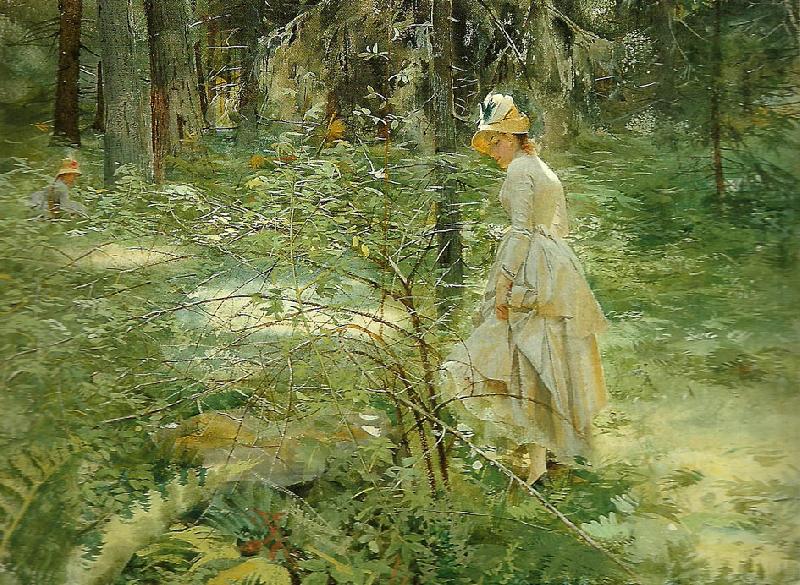 Anders Zorn ovan tornsnaret oil painting picture